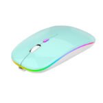 2025 Hot Wholesale MINI Slim A2 Mode Dual 2.4Ghz USB Mute Rechargeable Business Battery Colorful A2 Mouse 3D Style - Image 9