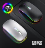 2025 Hot Wholesale MINI Slim A2 Mode Dual 2.4Ghz USB Mute Rechargeable Business Battery Colorful A2 Mouse 3D Style - Image 3
