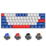 Portable 60% Mechanical Gaming Keyboard LED Backlit 61 Keys Mini Wired Office Gaming Keyboard Blue Switch for Windows Laptop PC - Image 5