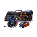 USB Wired 104 RGB Backlit Keys Desktop Gaming Keyboard & Mouse Combo Mechanical Feel with Waterproof Feature