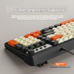 EWEADN G98 98-Key RGB Backlit USB Wired Membrane Keyboard Silent Typing Rotary Knob High Precision for Office - Image 5